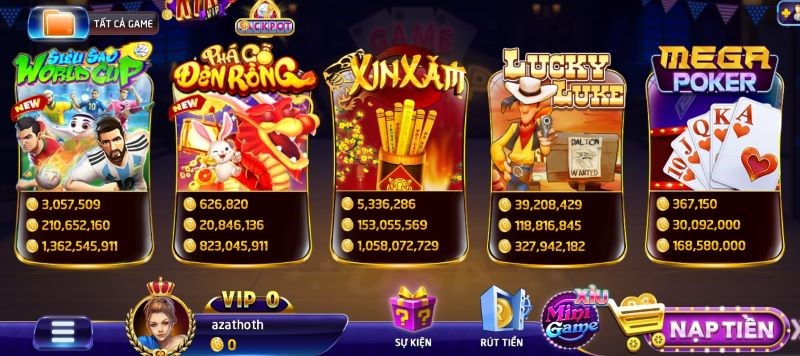Chọn trò chơi có tỷ lệ jackpot cao