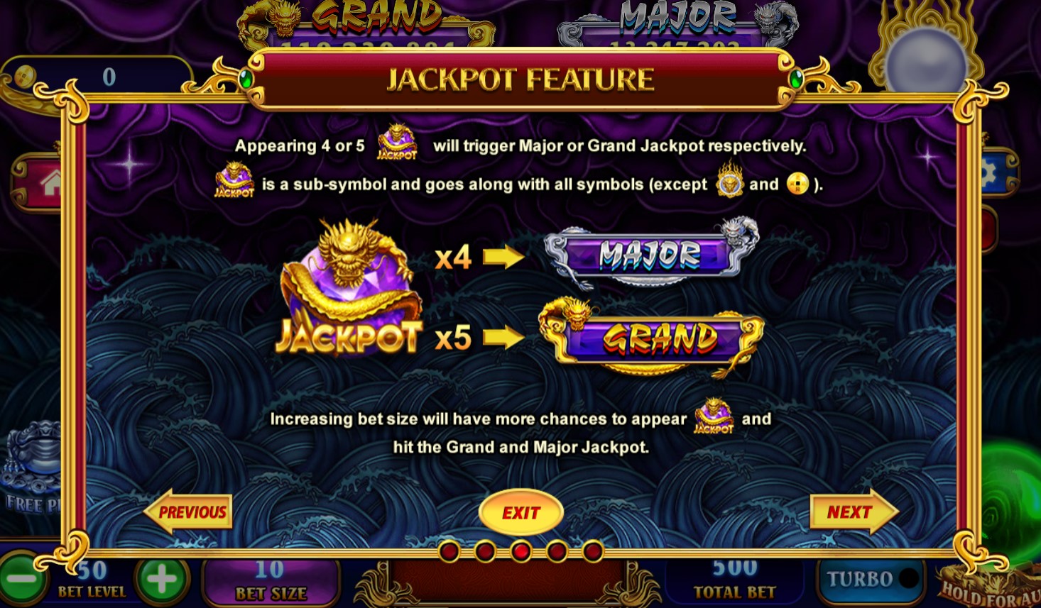 Kho Tàng Ngũ Long mang đến cơ hội đổi đời với tính năng Jackpot lũy tiến