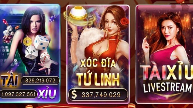 Xóc đĩa Tứ Linh King88 đồ họa sống động tuyệt đẹp.
